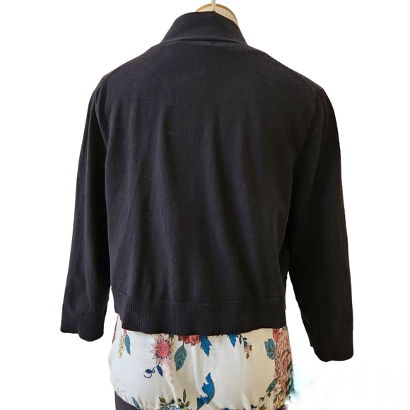 COPY - Calvin Klein black Women's 3/4 Sleeve Open-Front - Picture 8 of 8